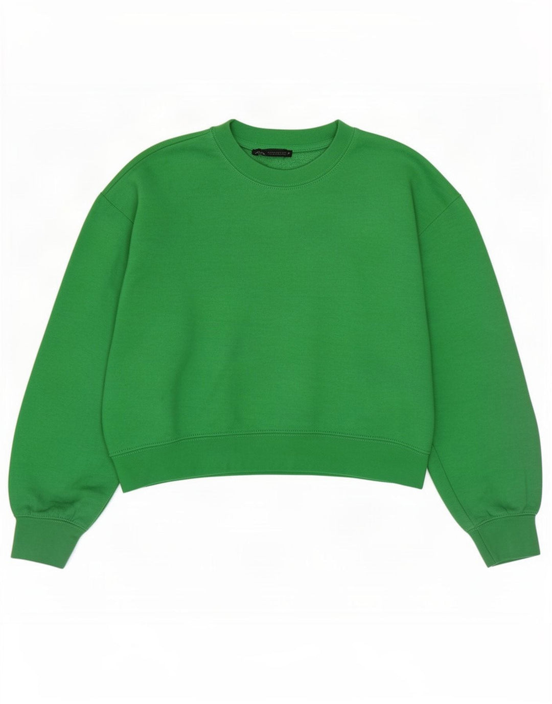 Damski sweter typu Crop Oversize Zara UK 10, mały, zielony, poliester