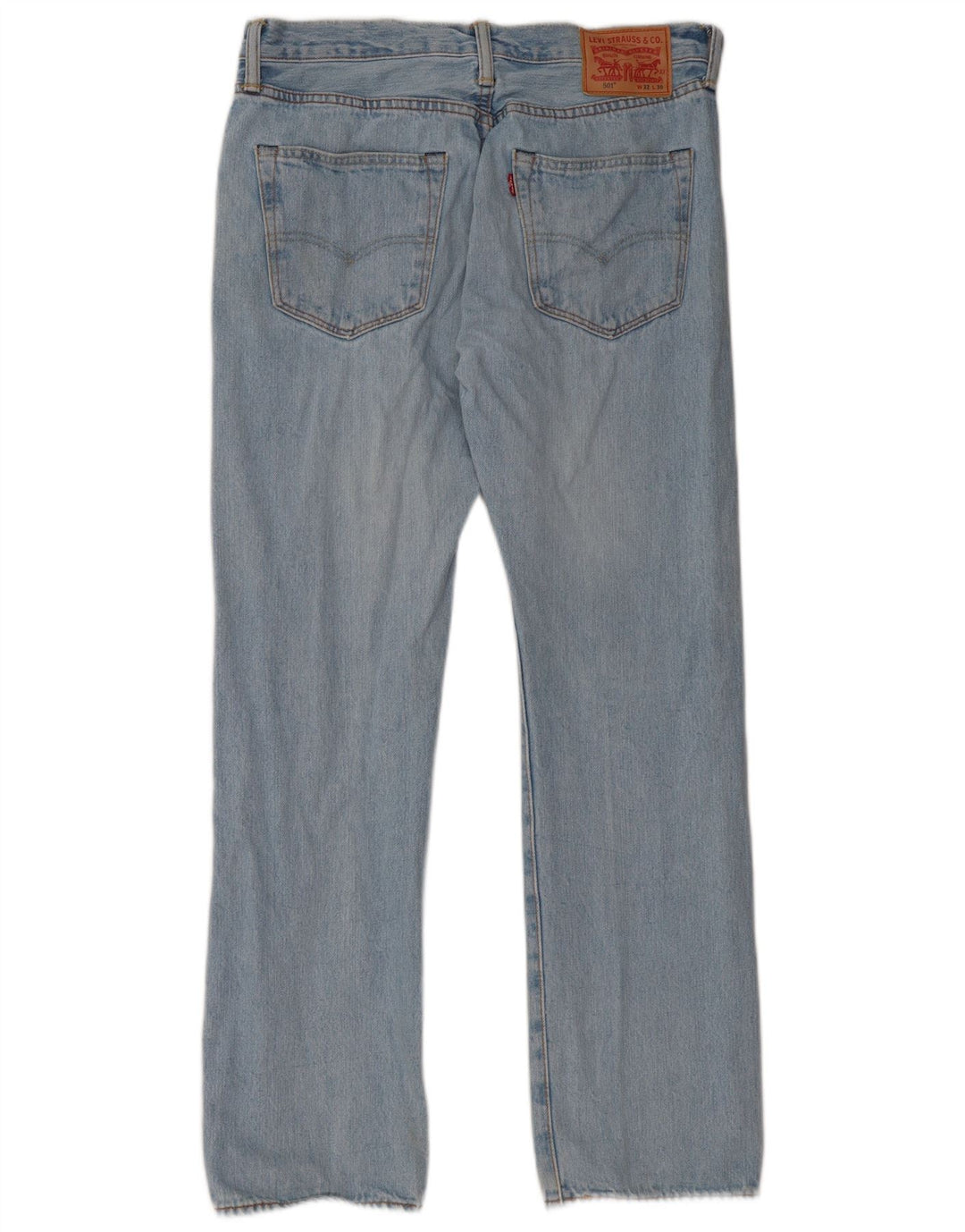 Męskie jeansy Levi's 501 Straight W32 L30 Niebieskie bawełniane