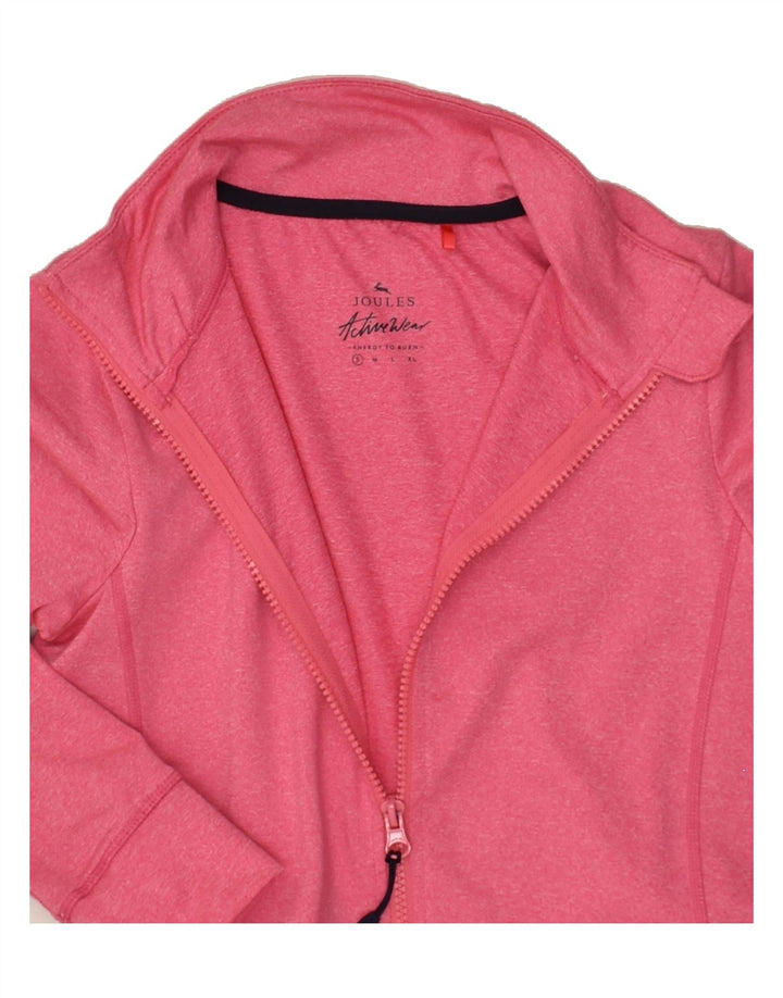 JOULES Womens Tracksuit Top Jacket UK 10 Small Pink Polyester | Vintage Joules | Thrift | Second-Hand Joules | Used Clothing | Messina Hembry 