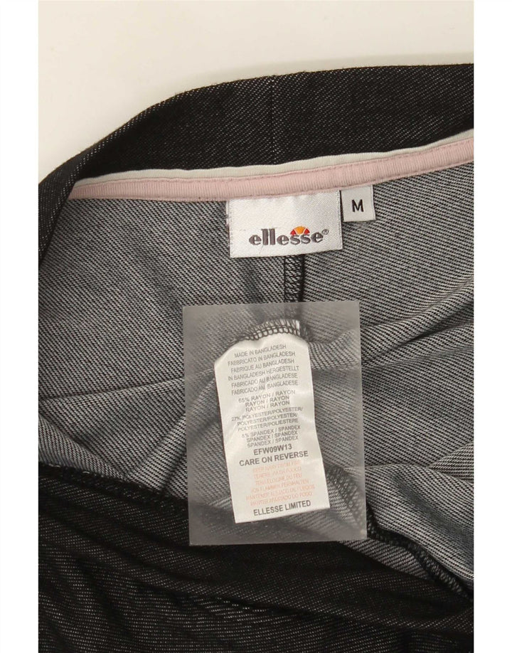 Legginsy damskie Ellesse UK 12 Średni czarny sztuczny jedwab