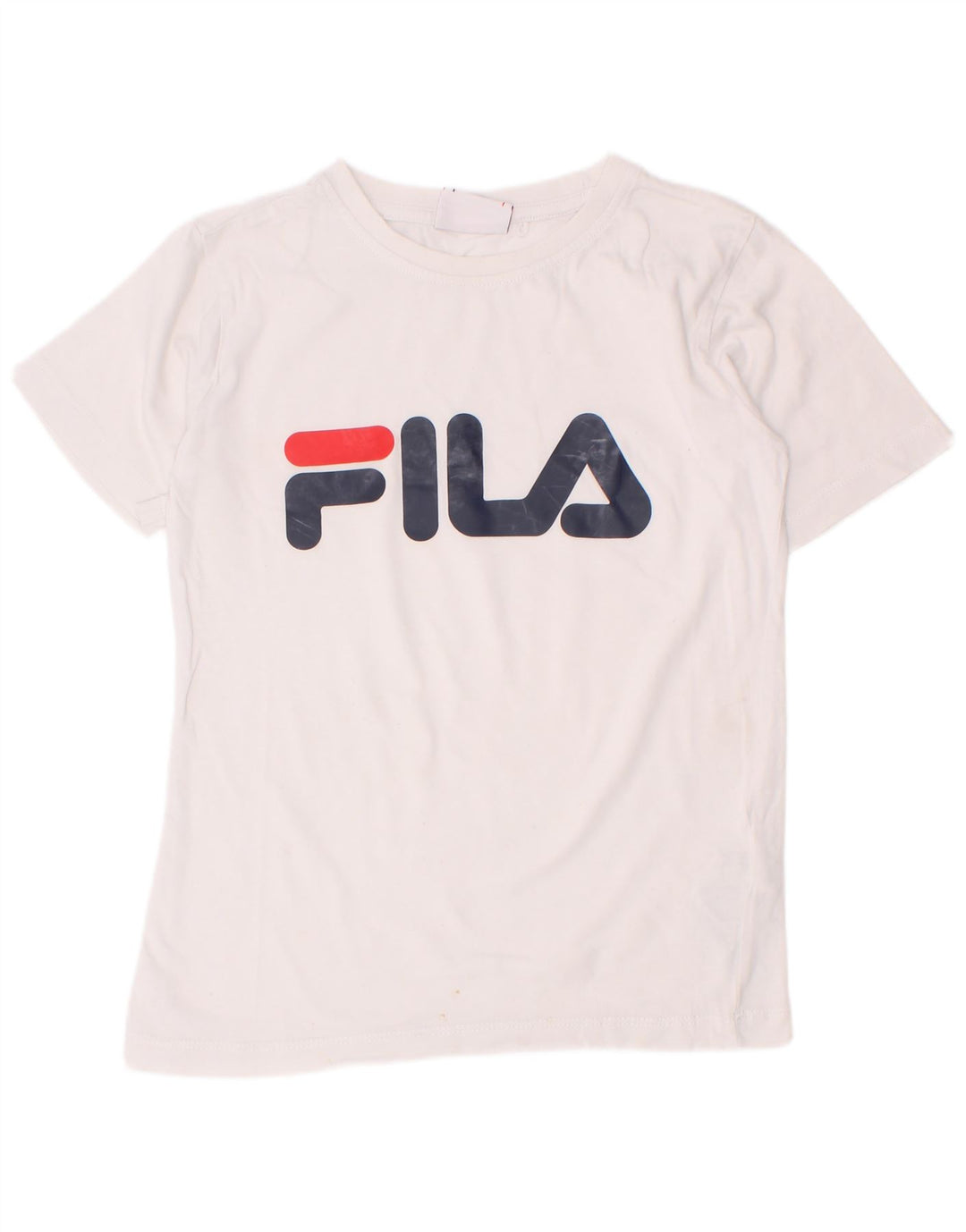 Chłopięcy T-shirt z grafiką Fila, 7-8 lat, biała bawełna