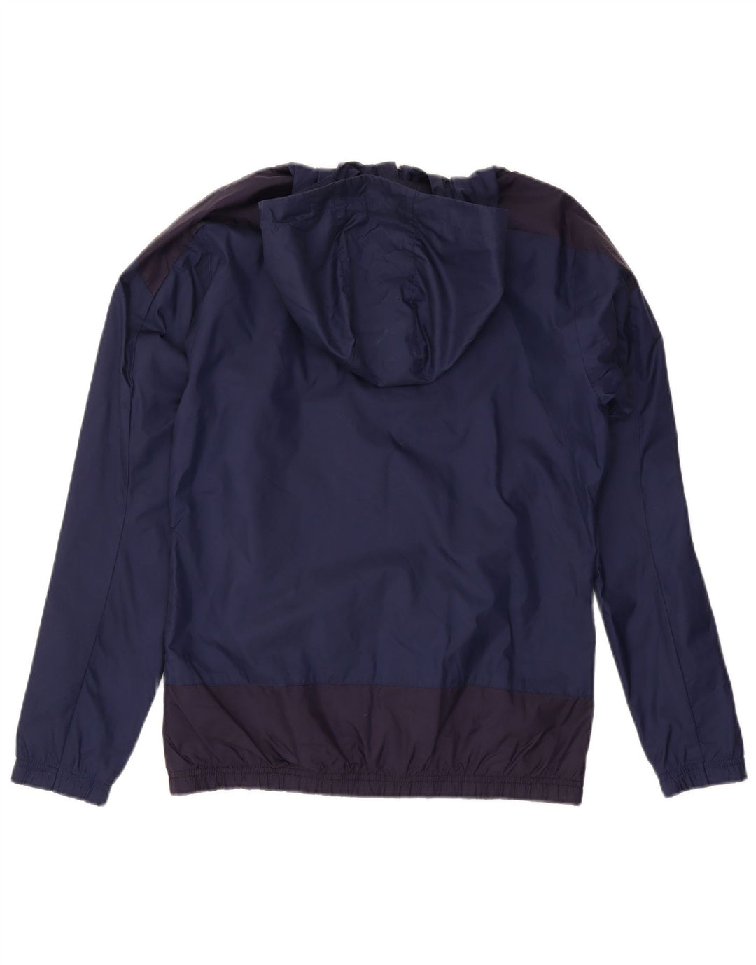 Męska kurtka przeciwdeszczowa Puma z kapturem UK 36 Mały granatowy nylon w bloki kolorów