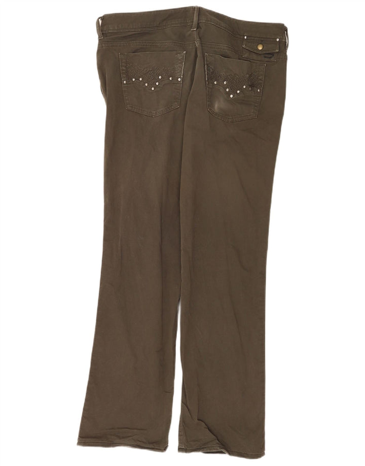 Damskie jeansy Bootcut Diesel W33 L30, bawełna khaki
