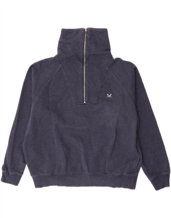 CREW CLOTHING Damski sweter oversize UK 10, mały, granatowy