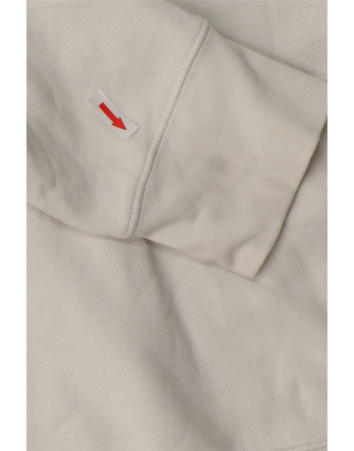 Męski sweter z kapturem Levi's z grafiką, duży, biały, bawełniany