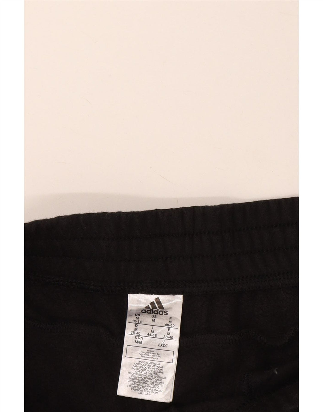 Damskie spodnie dresowe ADIDAS Joggers UK 12/14 Średnia czarna bawełna