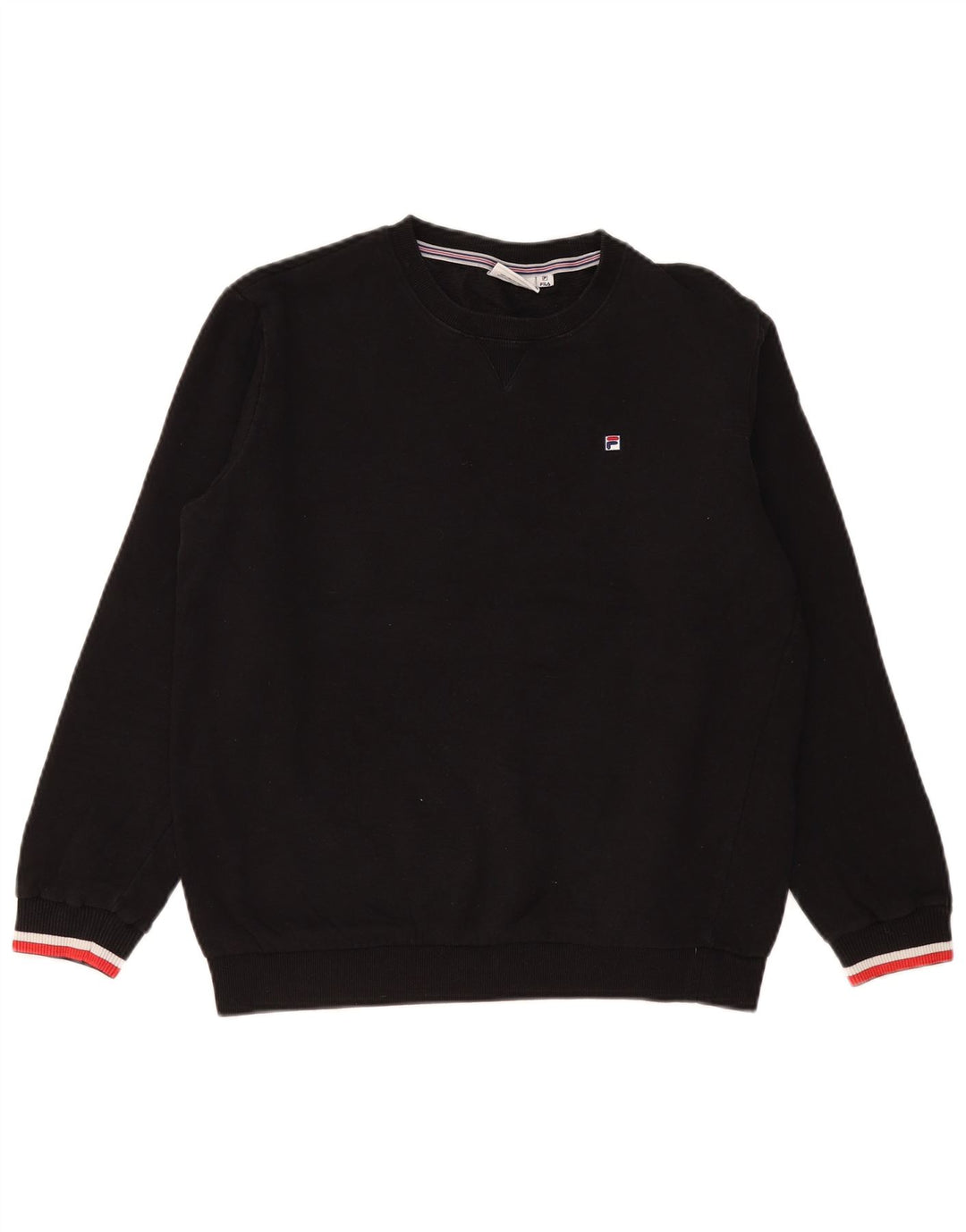 Damski sweter oversize FILA UK 10, mały, czarny, bawełniany