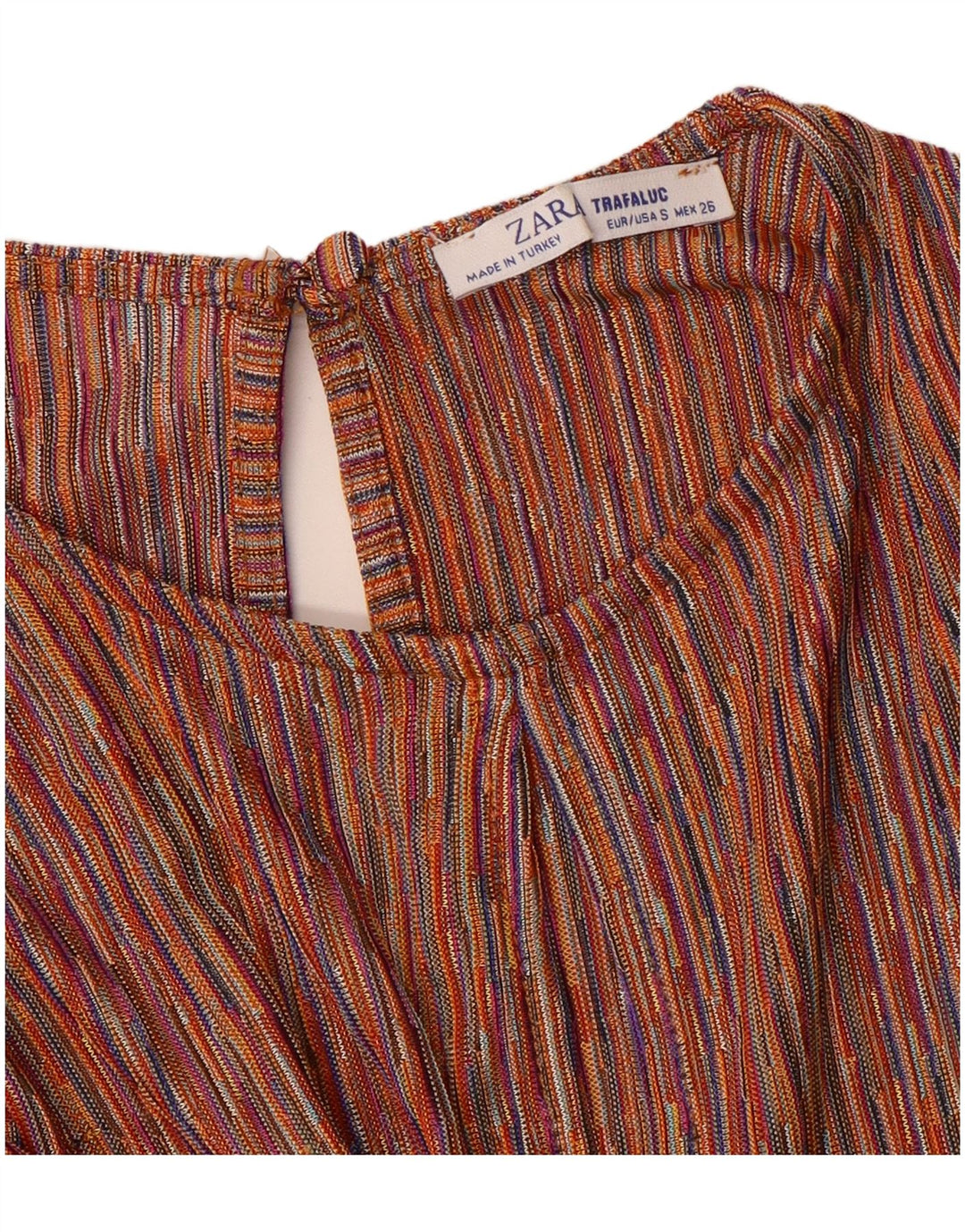 Kombinezon damski Zara z wiązaniem z przodu UK 10 w małe wielokolorowe paski