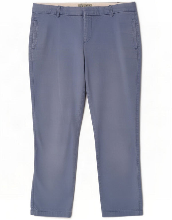 Spodnie damskie Fat Face o krótkim kroju UK 12 Medium W34 L25 Niebieskie