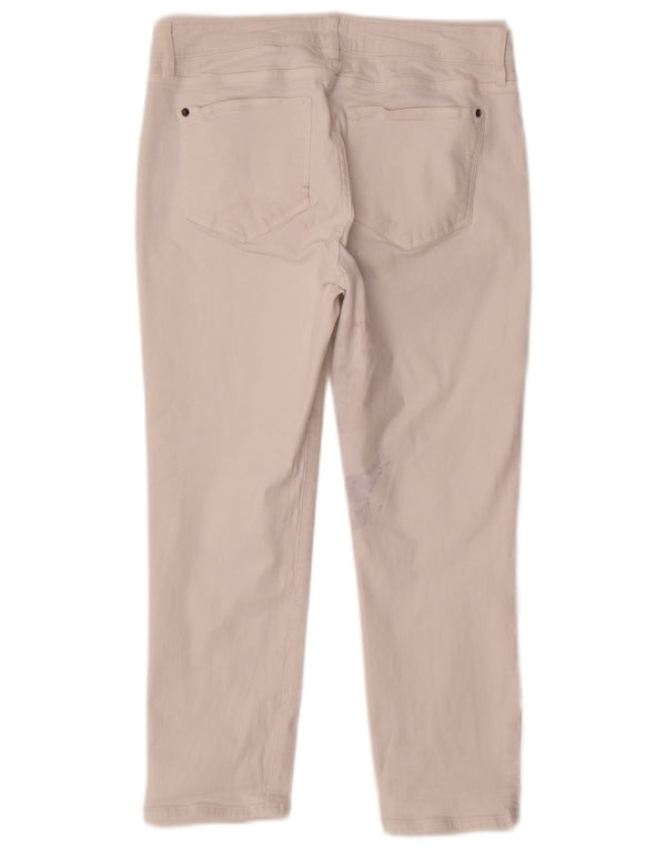 Damskie jeansy White Stuff o krótkim kroju UK 14, duże, W30 L24, bawełniane