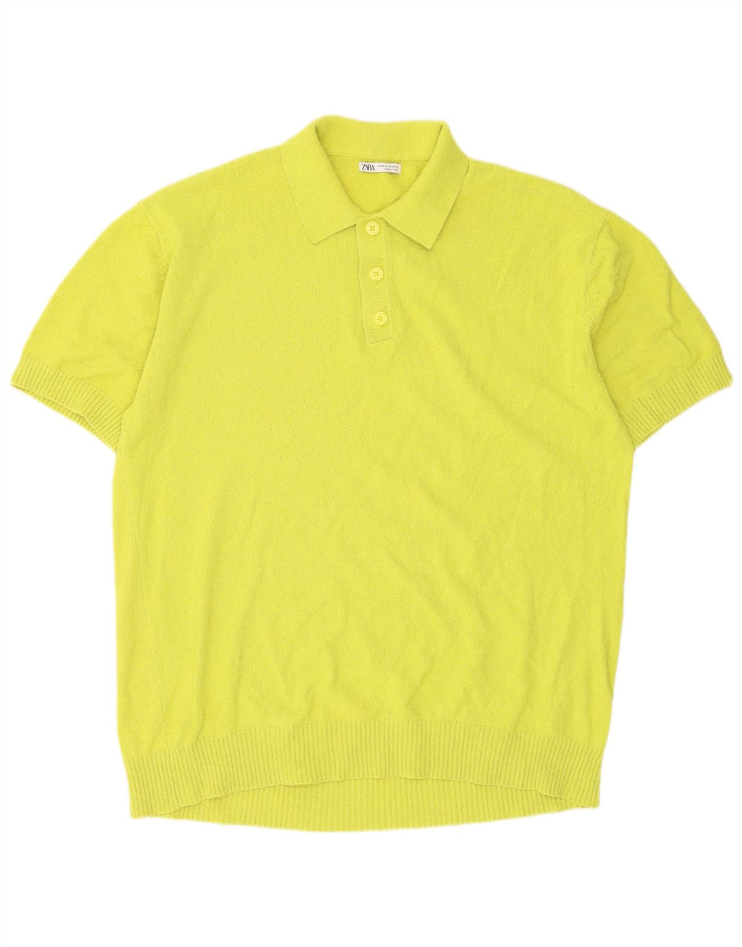 Męska koszulka polo XL Zara w kolorze żółtym
