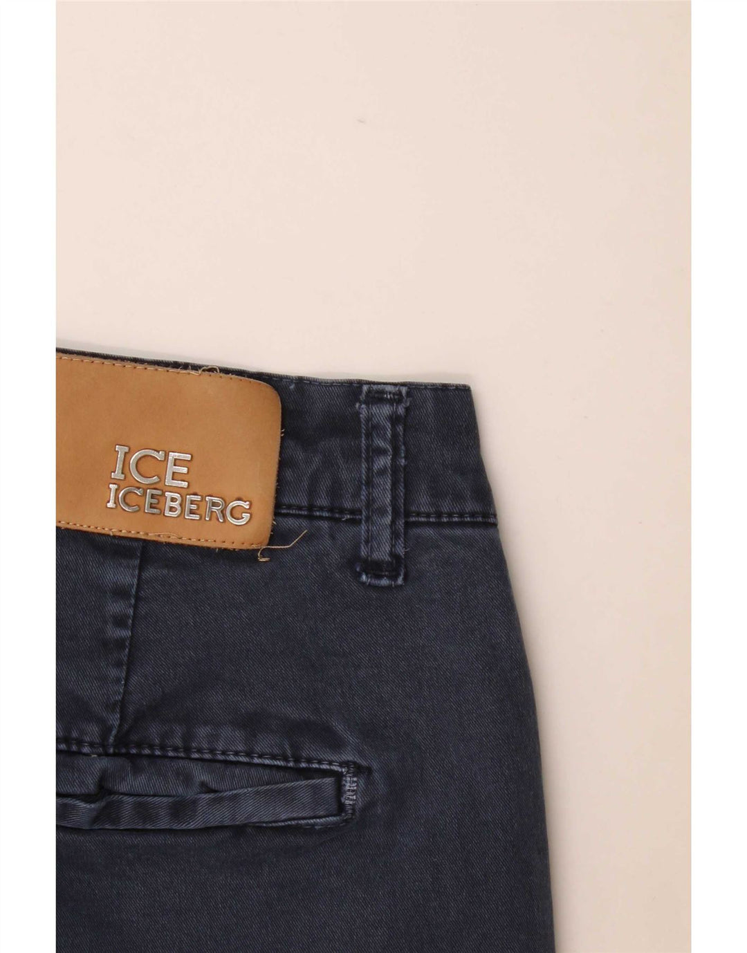 Spodnie damskie Iceberg Slim Chino W32 L29 Granatowe