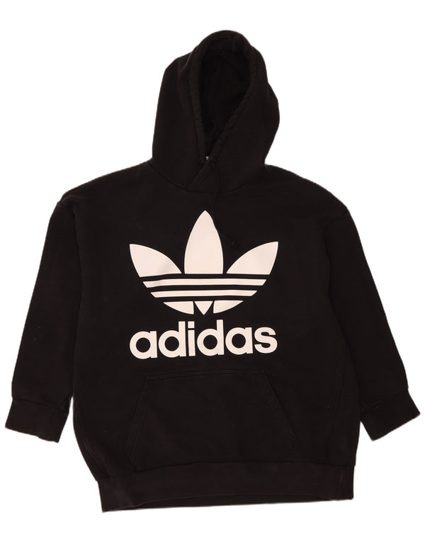 Męska bluza z kapturem Adidas Graphic, duża, czarna, bawełniana