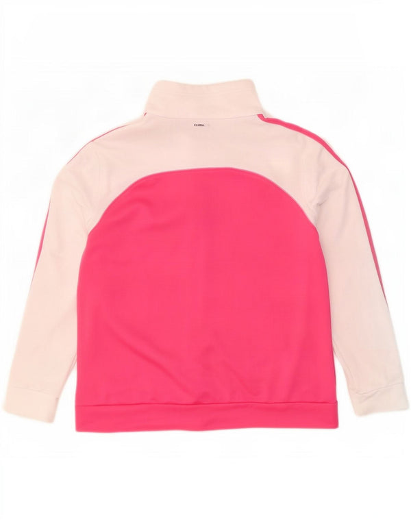Damska kurtka dresowa adidas Climalite Top Jacket UK 20/22 XL Różowy blok kolorów