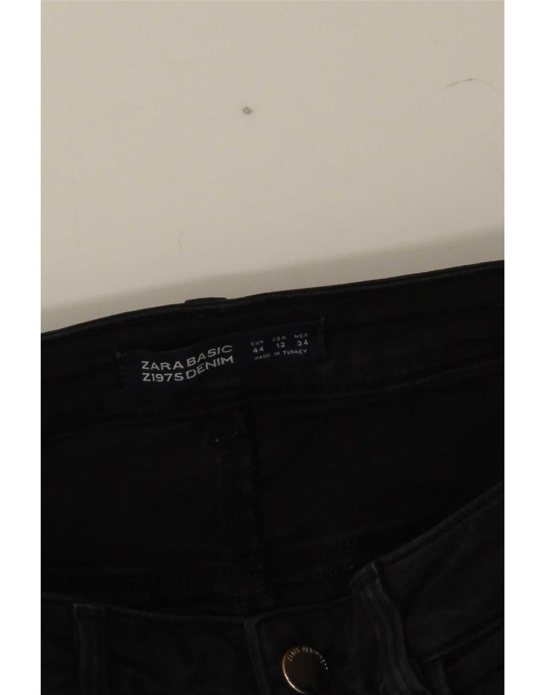 Męskie jeansy slim fit Zara EU 44 Large W34 L28 Black