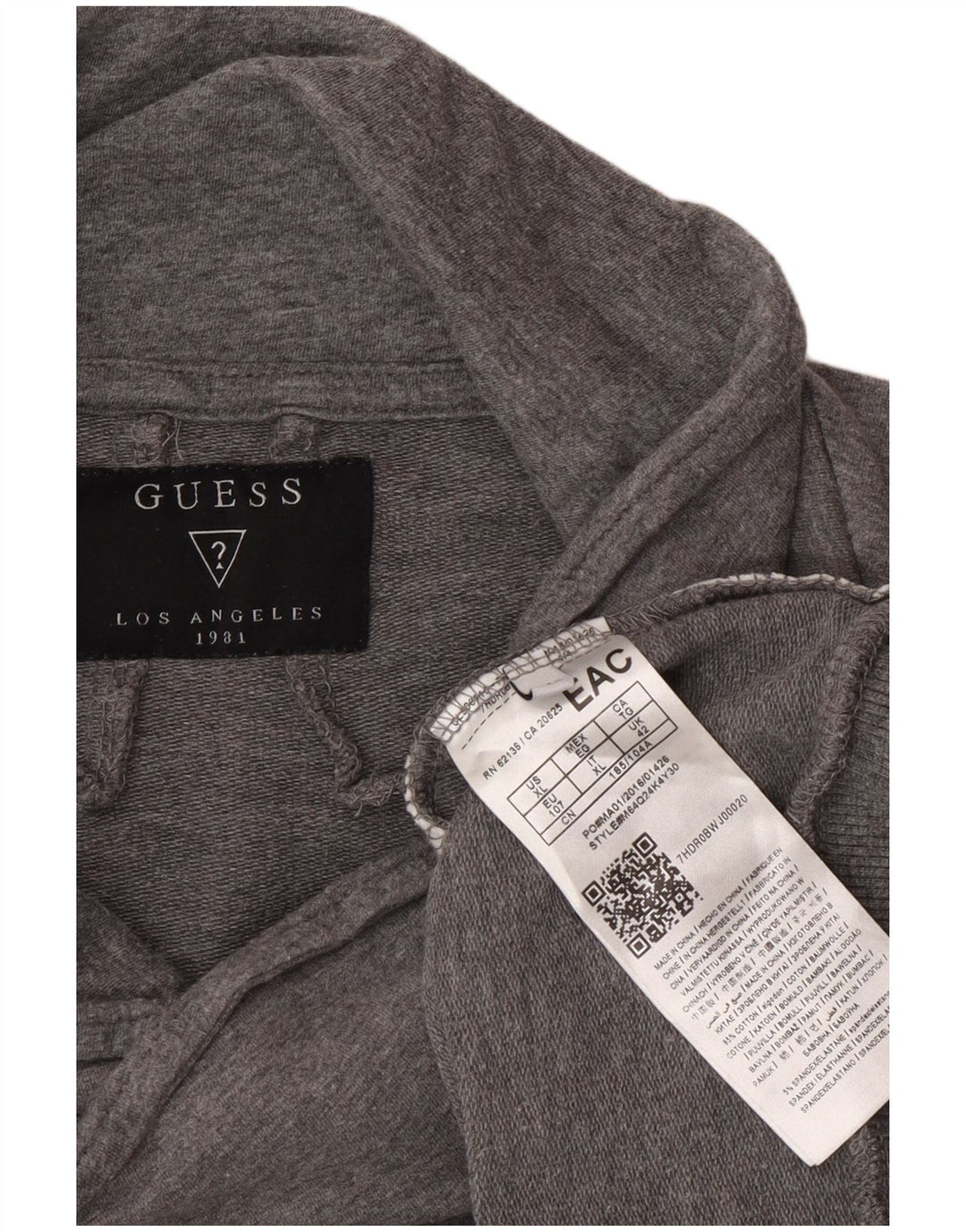 Damska bluza Guess IT 42, bawełniana w kolorze średniej szarości