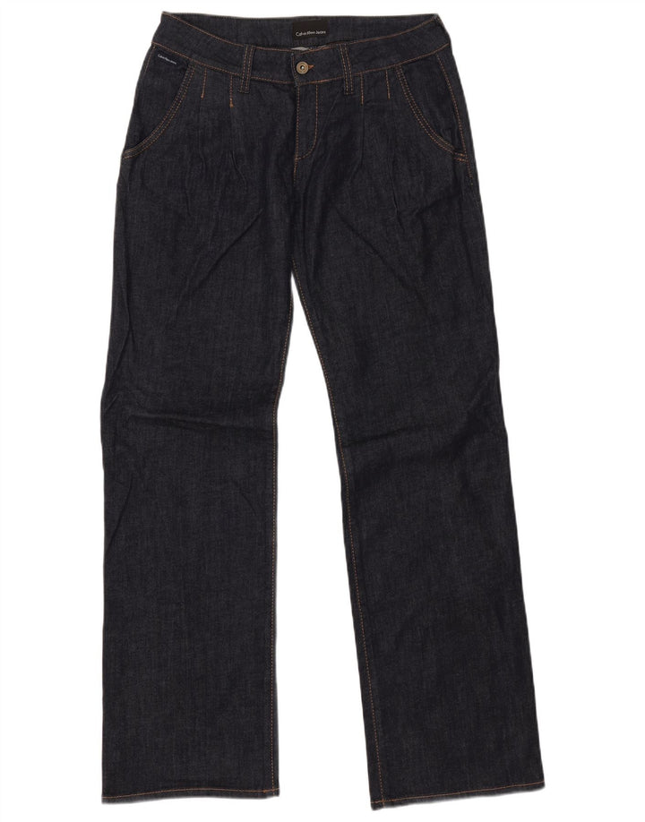 Damskie jeansy proste CALVIN KLEIN W30 L33 Granatowe, bawełniane