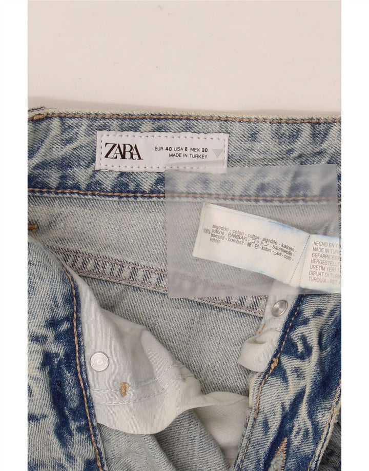 Damskie proste dżinsy ZARA EU 40 Medium W30 L28 Niebieskie bawełniane