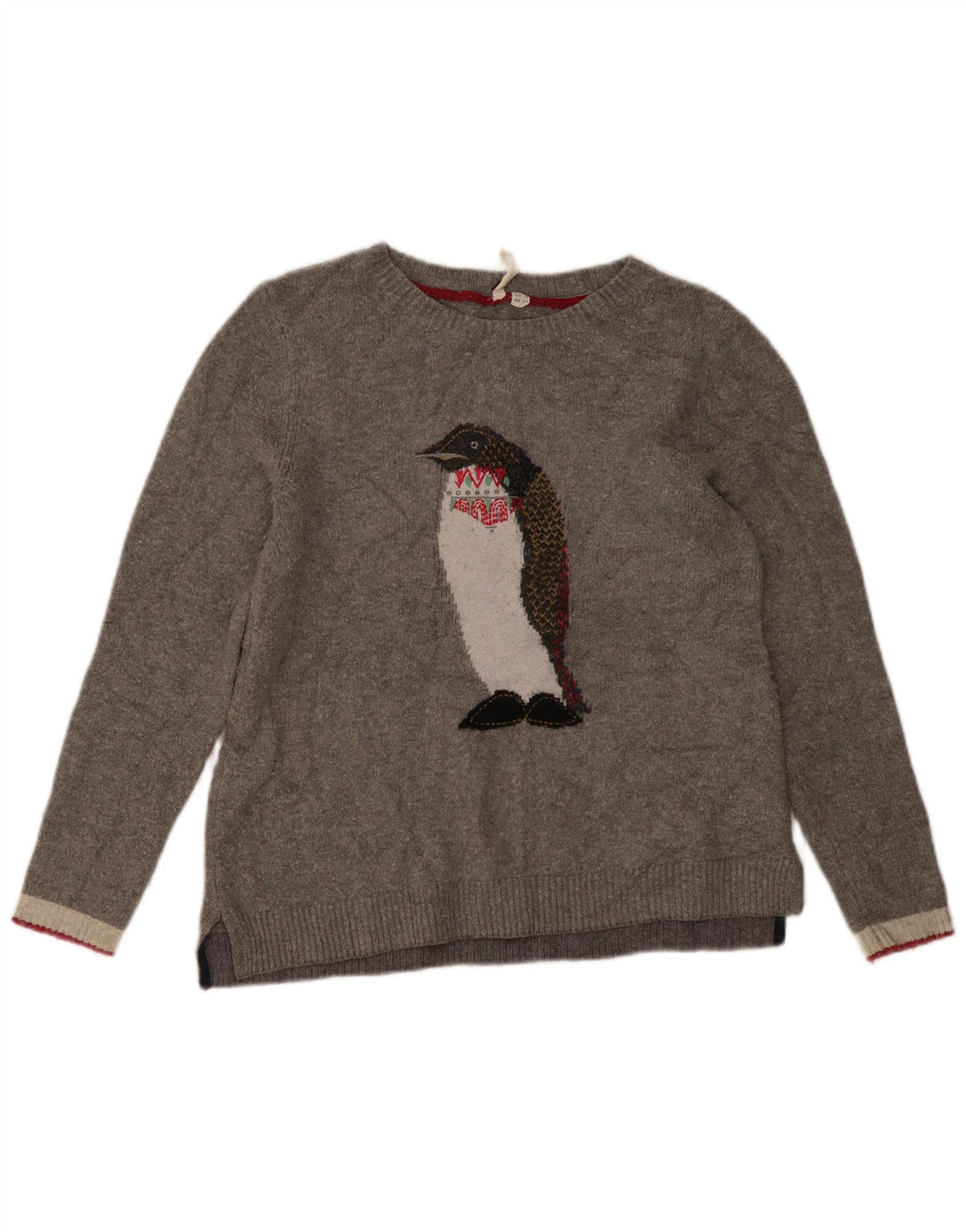 Damski sweter z dekoltem w łódkę White Stuff UK 10, mały, szary Nowość