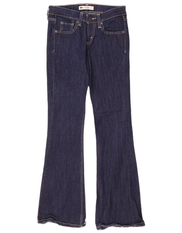 Jeansy damskie Levi's 518 Super Low Bootcut US 1 XS W28 L32 Granatowa bawełna