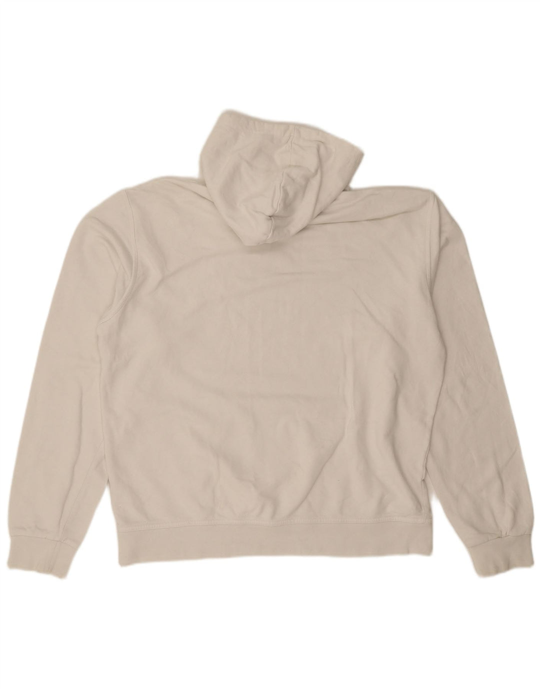 Męski sweter z kapturem i grafiką Asics XL w kolorze złamanej bieli, bawełniany