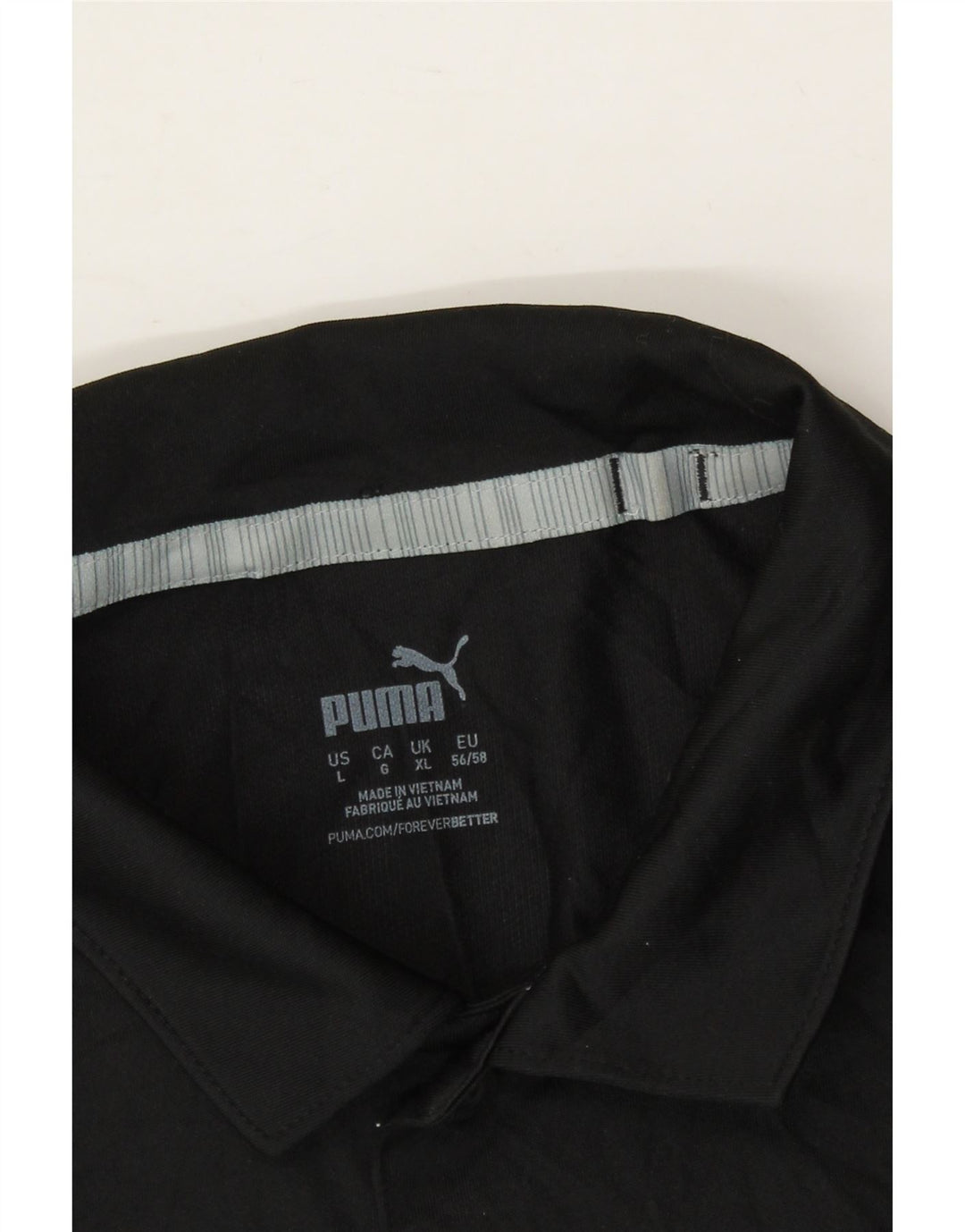 PUMA Mens Polo Shirt XL Black Vintage Puma and Second-Hand Puma from Messina Hembry 