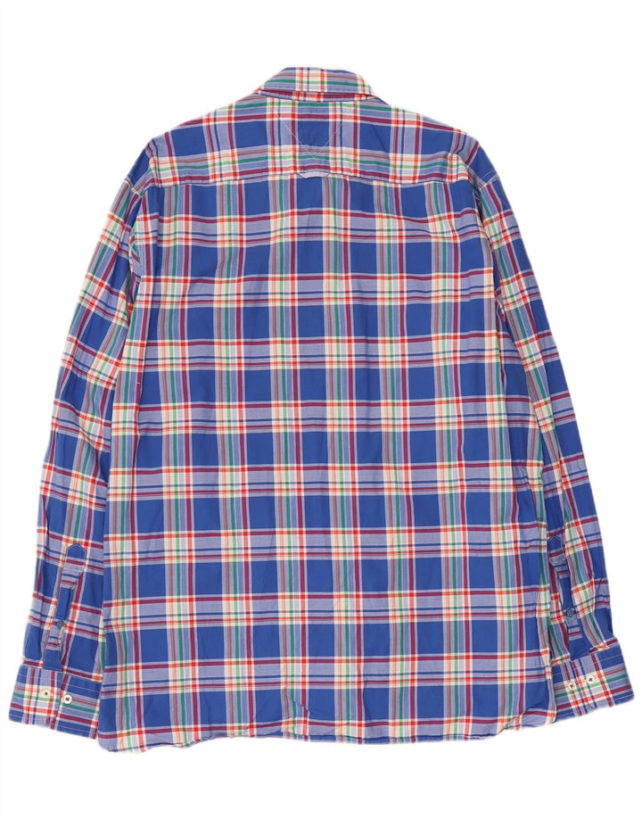 Męska koszula o dopasowanym kroju Tommy Hilfiger XL w niebieską kratkę, bawełniana