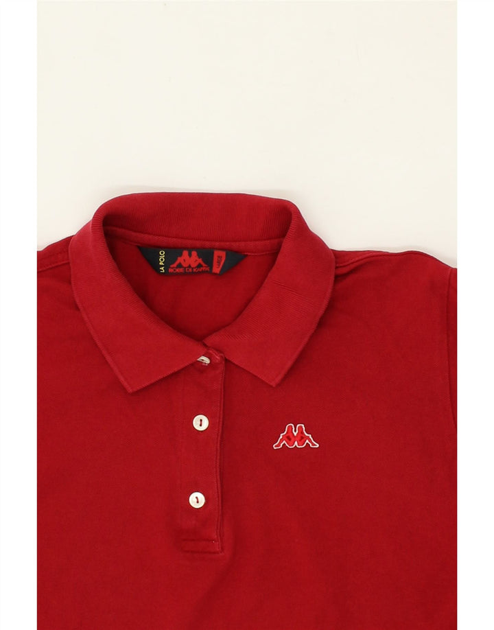 KAPPA Boys Polo Shirt 13-14 Years Large Red Cotton Vintage Kappa and Second-Hand Kappa from Messina Hembry 