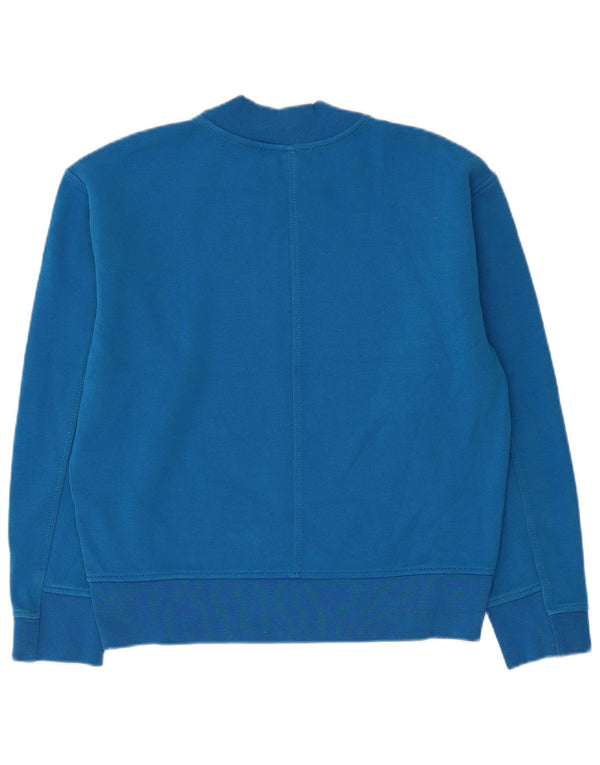 Cos Damska bluza typu Crop Oversize Sweter UK 10 Small Blue Cotton