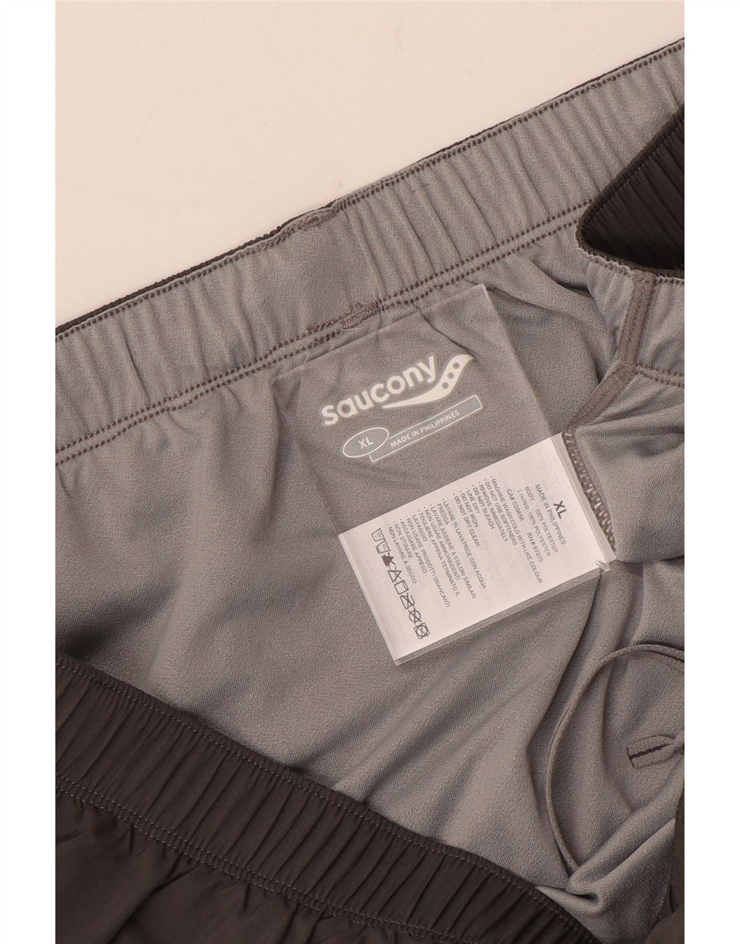 Męskie spodenki sportowe Saucony XL, szary poliester