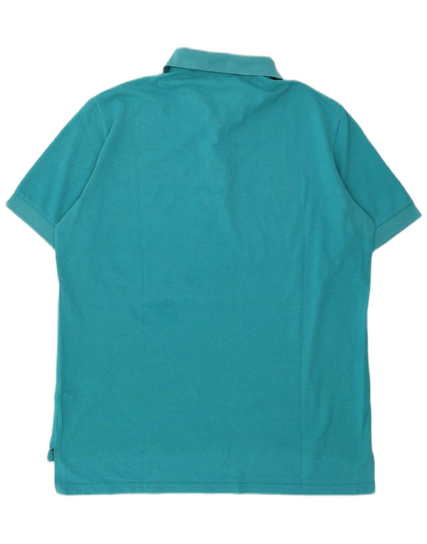 Męska koszulka polo Adidas UK 48 3XL Niebieska bawełna