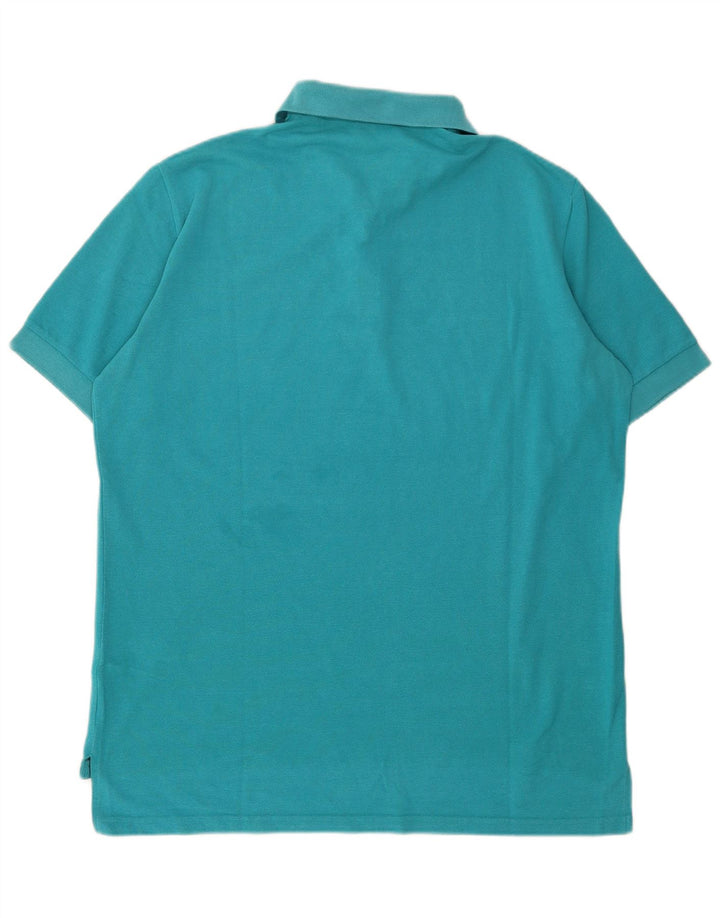 Męska koszulka polo Adidas UK 48 3XL Niebieska bawełna