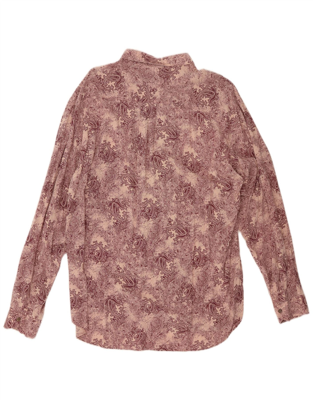 Koszula męska LEADER XL Fioletowa wiskoza Paisley