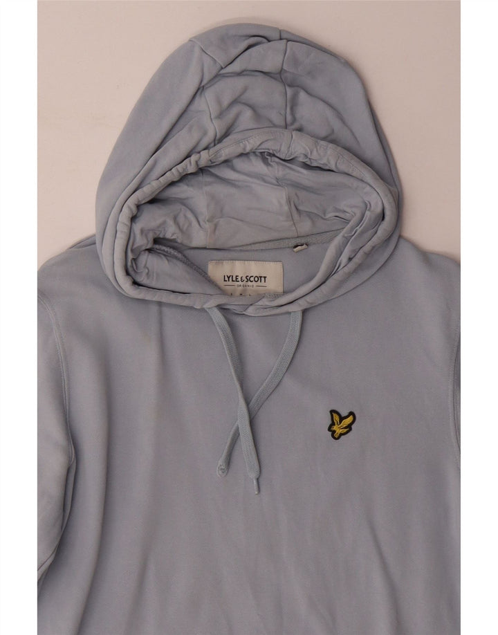 Męski sweter z kapturem LYLE & SCOTT, mały, niebieski, bawełniany