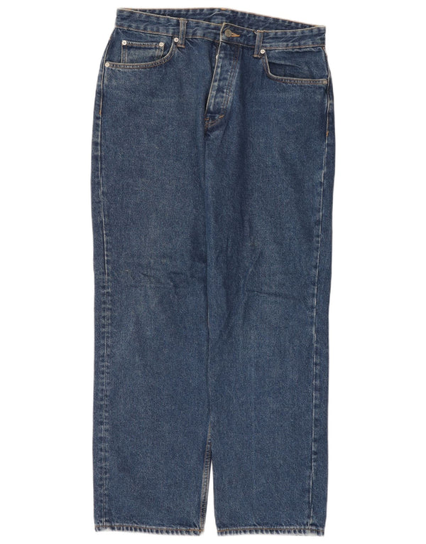Męskie proste dżinsy Zara EU 42 Large W32 L30 Niebieskie