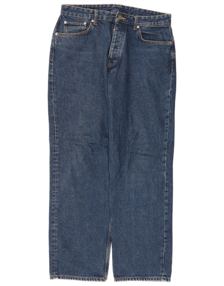 Męskie proste dżinsy Zara EU 42 Large W32 L30 Niebieskie