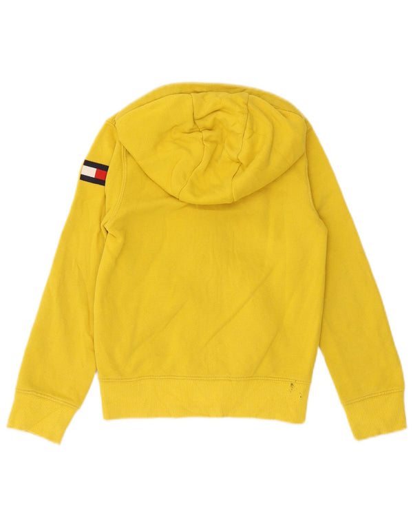 Chłopięcy sweter z kapturem i zamkiem Tommy Hilfiger 6-7 lat, mały, żółty