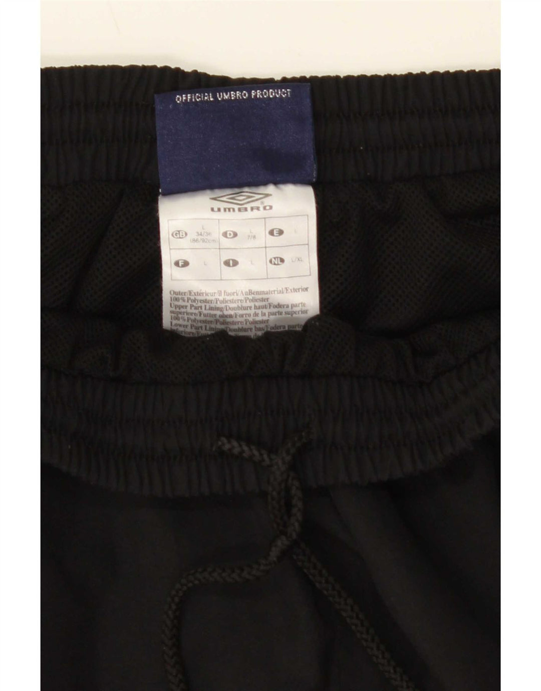 Męskie spodnie dresowe Umbro Joggers, duże, czarne, poliestrowe