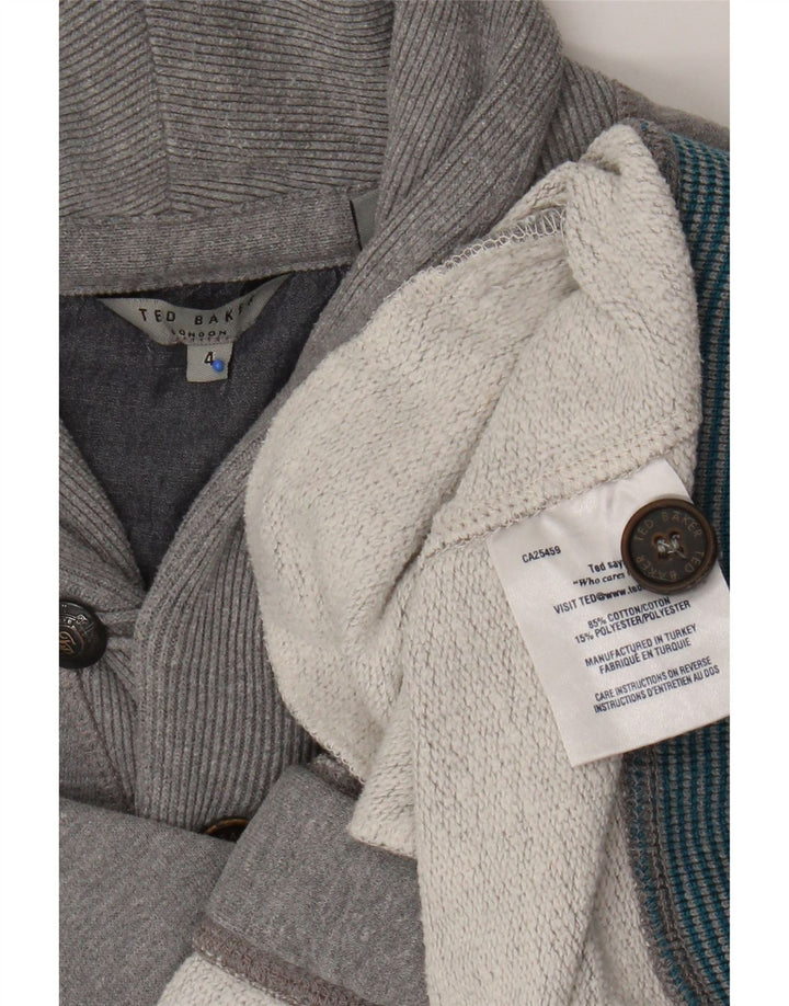 Męska kurtka dresowa Ted Baker, rozmiar 4, duża, szara, bawełniana