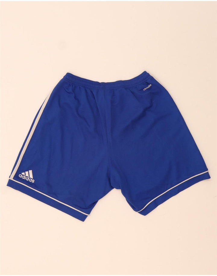 Męskie spodenki sportowe Adidas Climalite, małe, niebieskie, poliestrowe