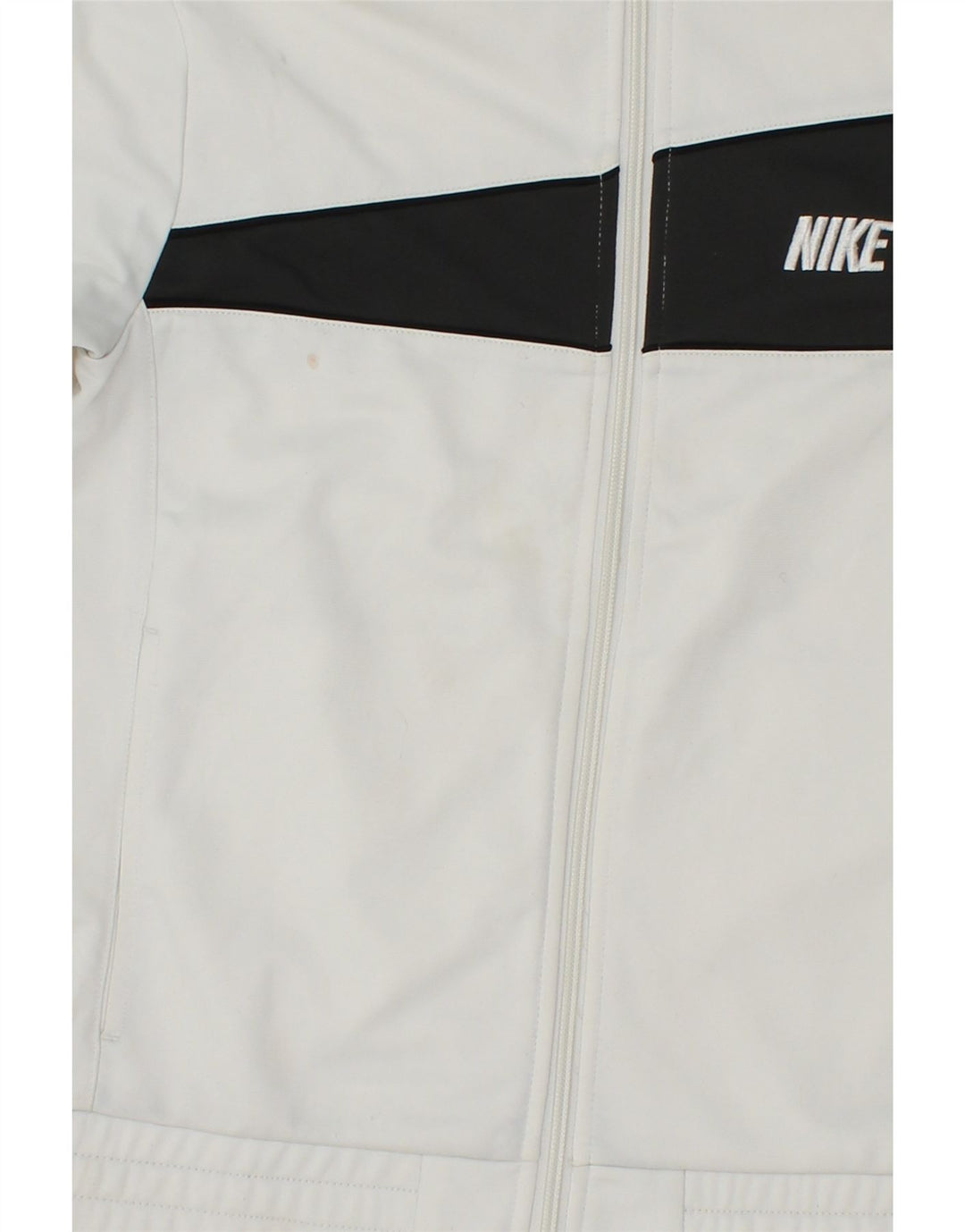Chłopięca bluza dresowa NIKE 10-11 lat, średniobiała, z blokami kolorów