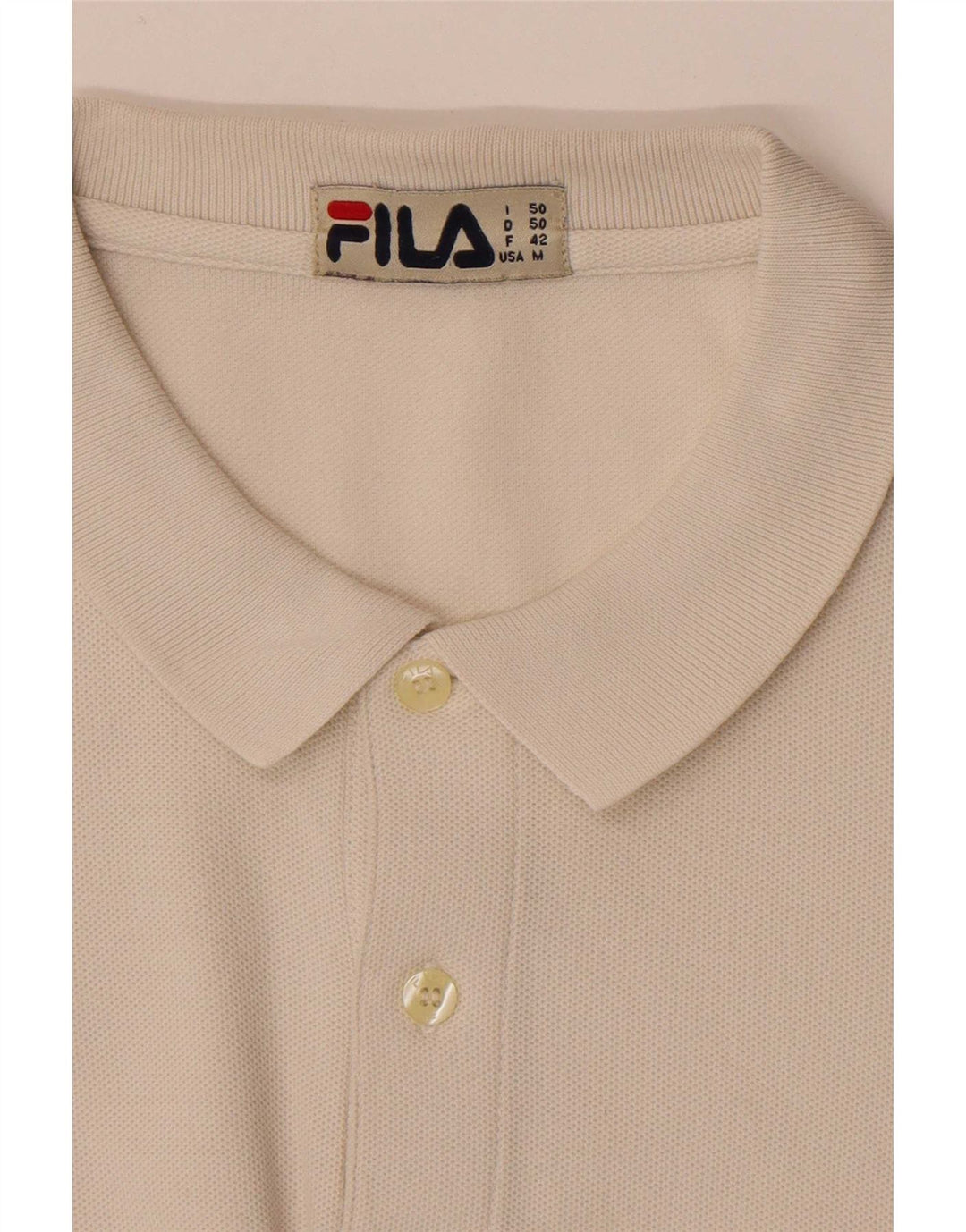 Męska koszulka polo Fila, średnia biel