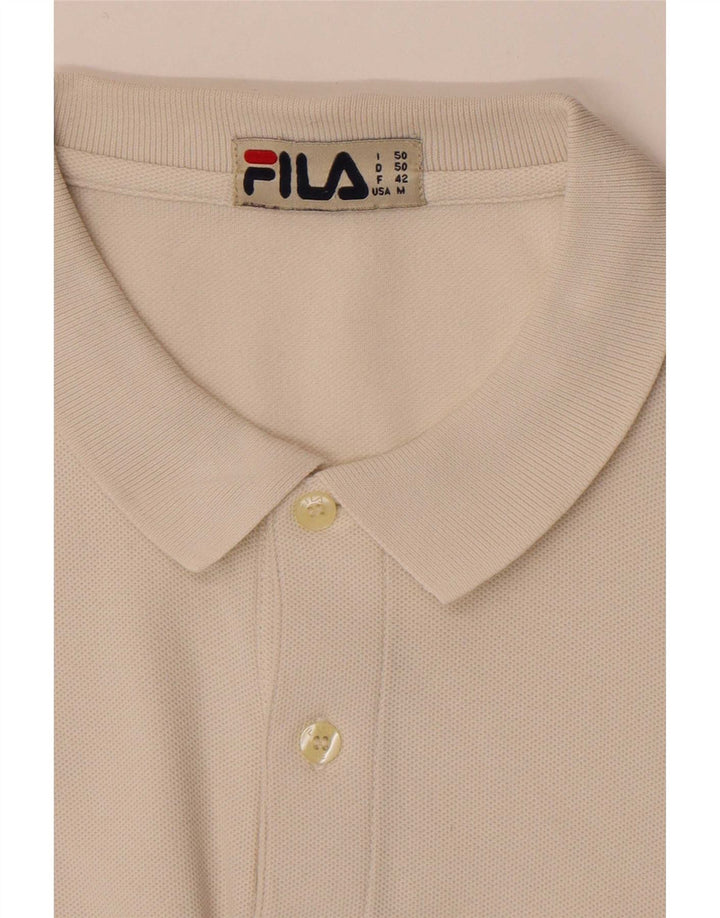 Męska koszulka polo Fila, średnia biel