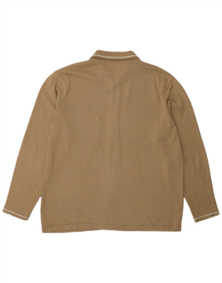 Lacoste Męski sweter rozpinany Rozmiar 8 3XL Beżowa bawełna