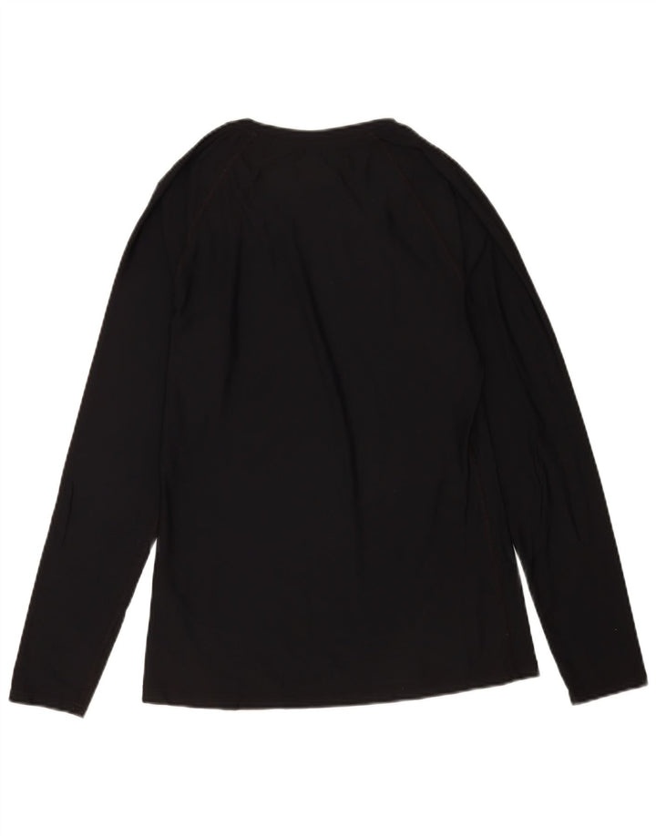 Męski top Under Armour Heat Gear z długim rękawem, mały, czarny poliester