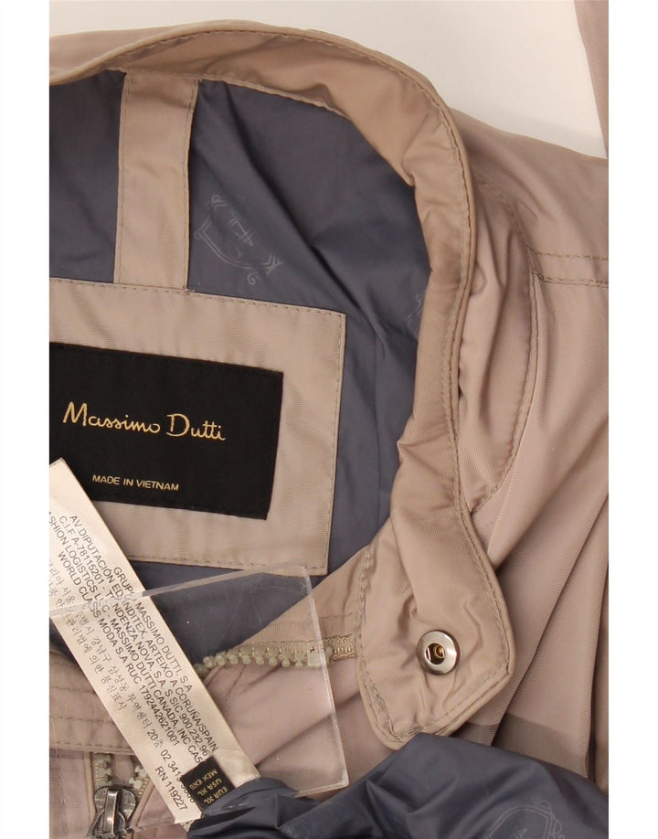 Męska kurtka bomberka Massimo Dutti UK 42 XL, beżowy nylon