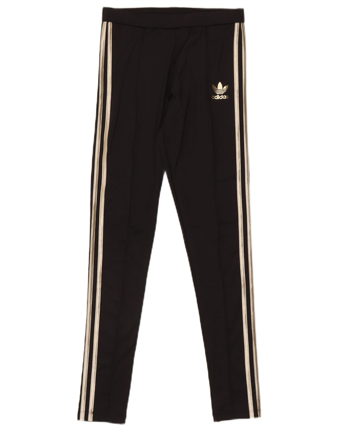 Legginsy damskie Adidas UK 8, małe, czarne, poliestrowe