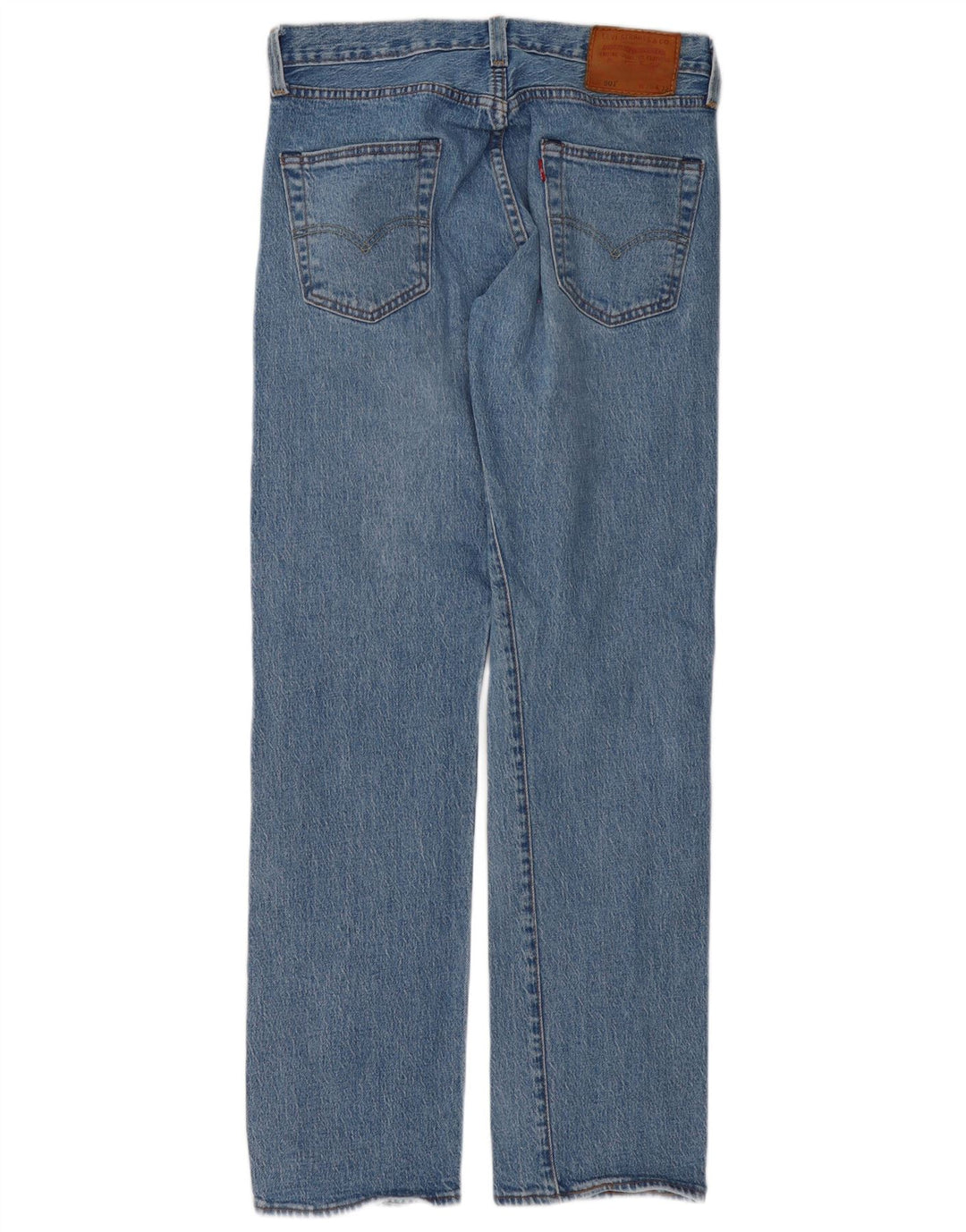 Męskie jeansy Levi's 501 Straight W30 L32 Niebieskie bawełniane