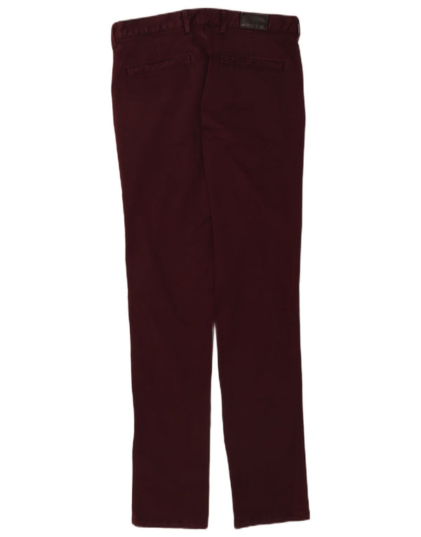 Spodnie męskie Zara Skinny Chino EU 36 XS W29 L32 Burgundowe