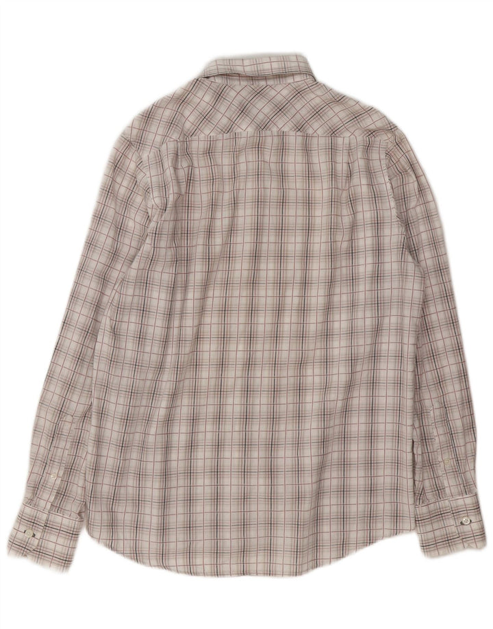 Koszula męska Ben Sherman, bawełniana, w średnią białą kratkę